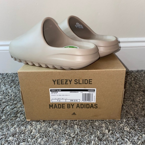 Yeezy | Shoes | Yeezy Slides Pure Colorway Size 7 Men 8 Women Stockx  Verified New In Box | Poshmark